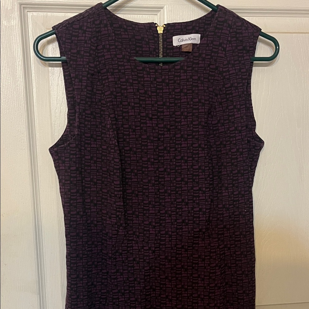 Calvin Klein Dark Purple Mini Dress